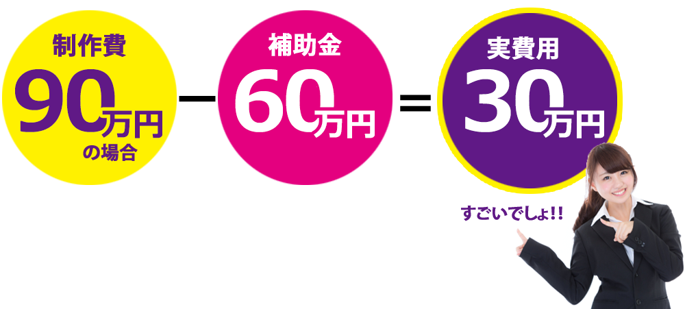 補助金でお得にサイトが作れます